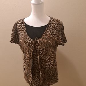 Cat s L blouse with top (two garments)